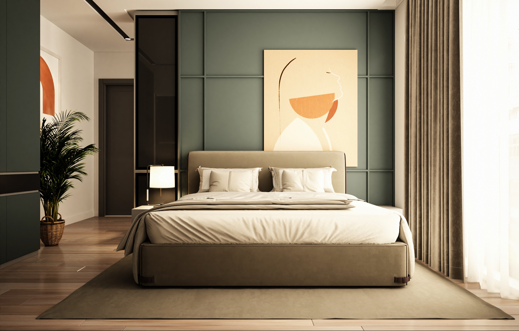 Thiết kế mẫu phòng ngủ 13m2 – Tây Hồ Residence – anh Long