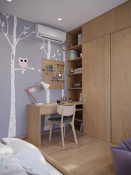 Thiết kế nội thất phòng ngủ trẻ em 20m2 – Horizon