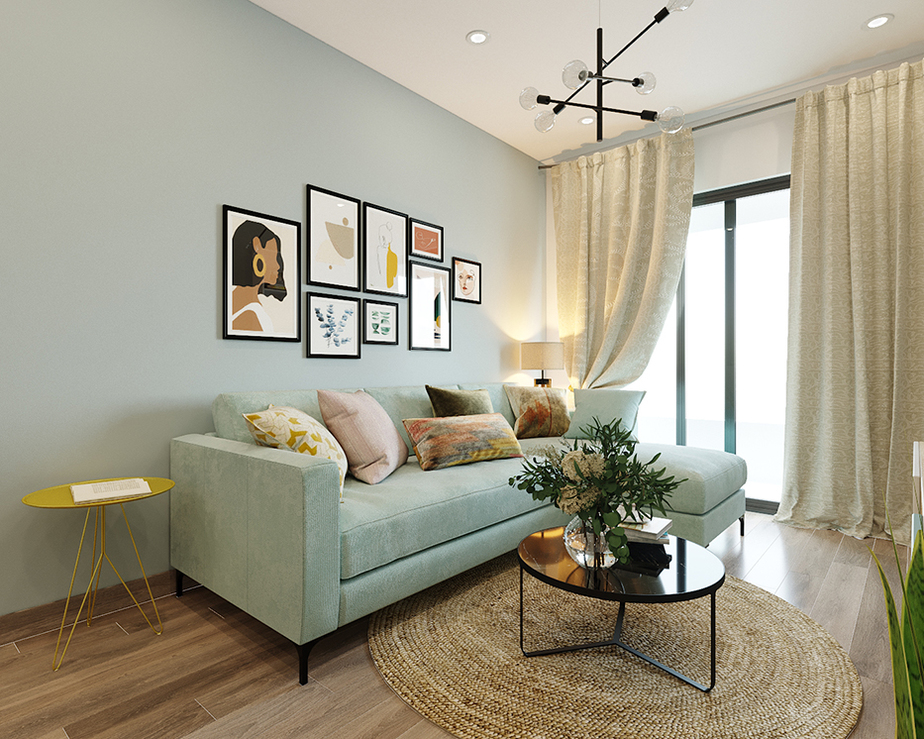 Mẫu thiết kế căn hộ 61m2 -Emerald – Celadon City – chị Hương