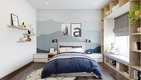Thiết kế nội thất phòng ngủ người lớn 18m2 – Vista Verde
