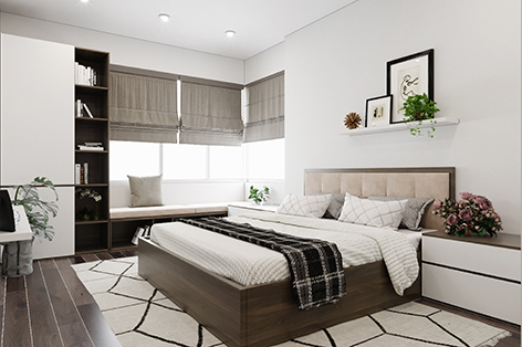 Thiết kế nội thất phòng ngủ người lớn 45m2 – Vista Verde