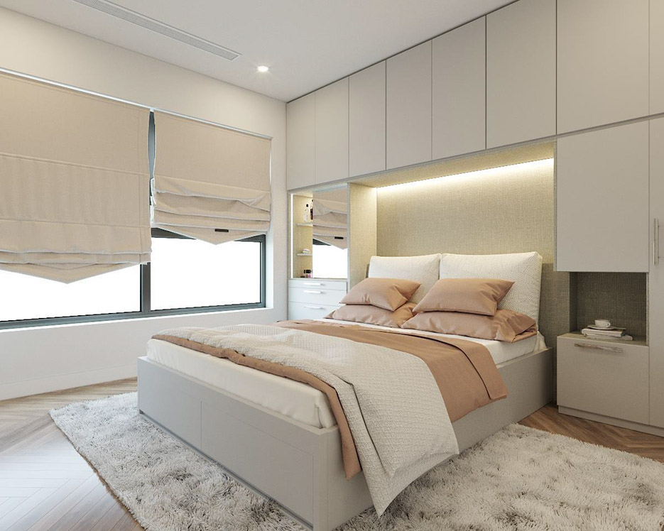 Thiết kế nội thất phòng ngủ 14m2 – Park Hill – Times City