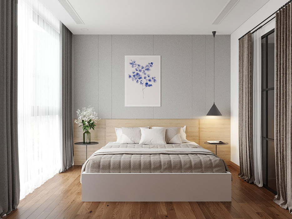 Thiết kế nội thất phòng ngủ 22m2 – Vinhomes Skylake