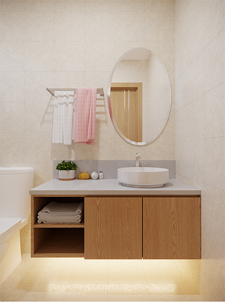 Thiết kế mẫu nội thất phòng tắm diện tích 6m2 – Horizon
