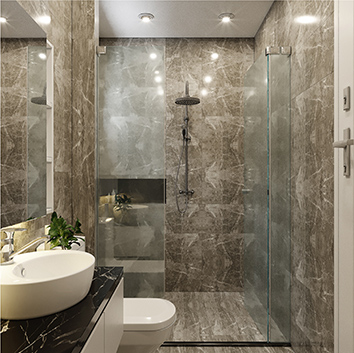 Thiết kế mẫu nội thất phòng tắm 6m2 – Vista Verde