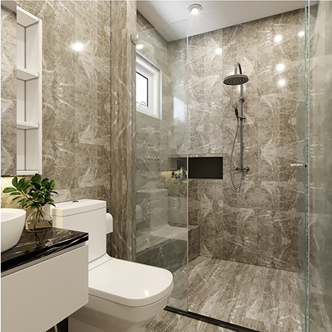 Thiết kế mẫu nội thất phòng tắm 6m2 – Vista Verde