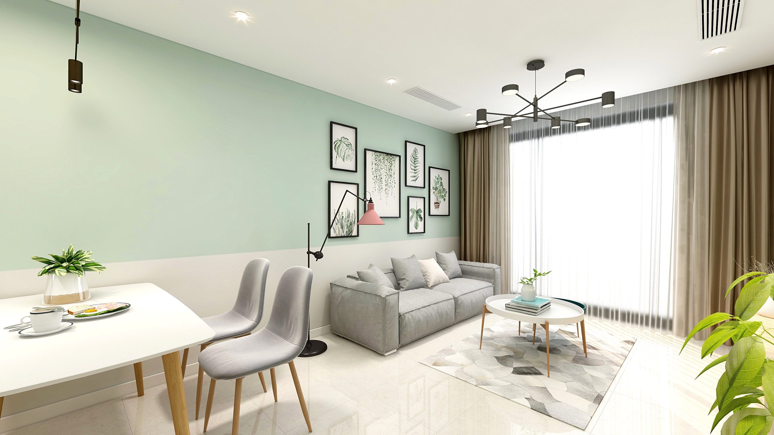 Mẫu thiết kế căn hộ 53m2 -Vinhomes Smart City – chị Hoa