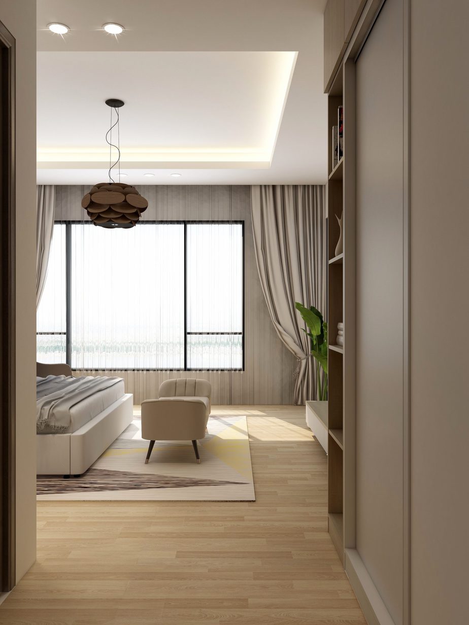 Nội thất phòng ngủ cao cấp 22m2 – anh Lê – Yên Hoà Parkview