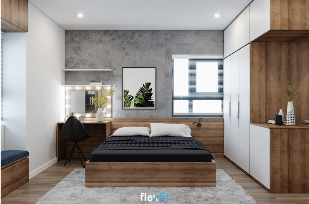 Ý tưởng thiết kế nội thất gỗ hiện đại phòng ngủ