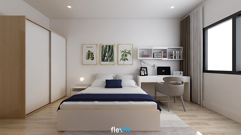 Với thiết kế hiện đại mẫu giường MDF acrylic là điểm nhấn nổi bật cho phòng ngủ