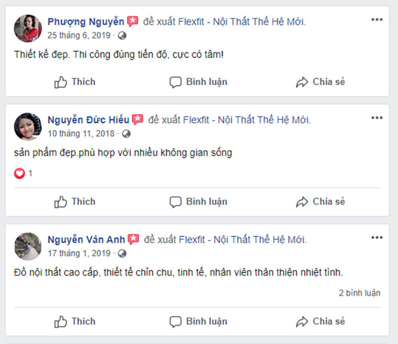 Review các sản phẩm tủ bếp Acrylic từ khách hàng của Flexfit