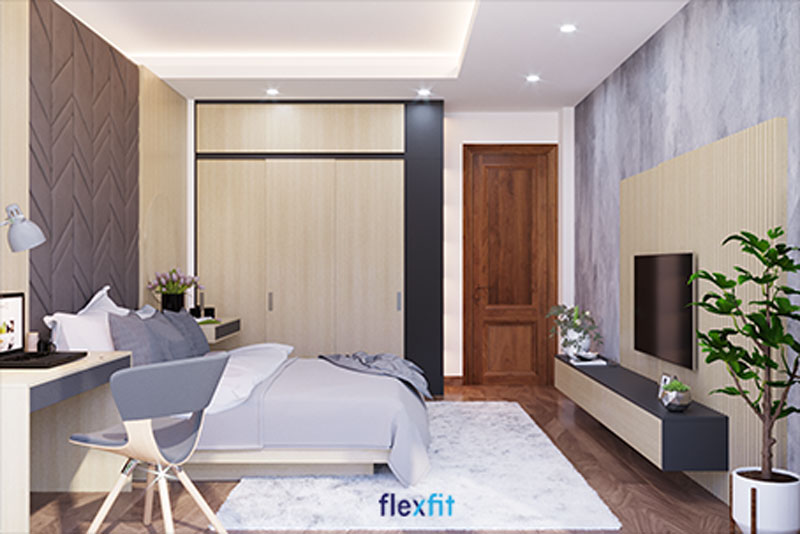 Tủ quần áo 3 buồng có lõi từ MDF bền chắc phủ Melamine an toàn với sức khỏe. Màu vân gỗ sáng sang trọng cùng thiết kế kịch trần giúp cho căn phòng trở nên rộng và thoáng hơn.