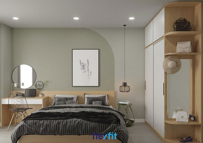 Tủ quần áo 2 cánh lùa 3m lõi MDF phủ Melamine bền, nhẹ đẹp. Sản phẩm có thiết kế thông minh tích hợp kệ để đồ tiện dụng.