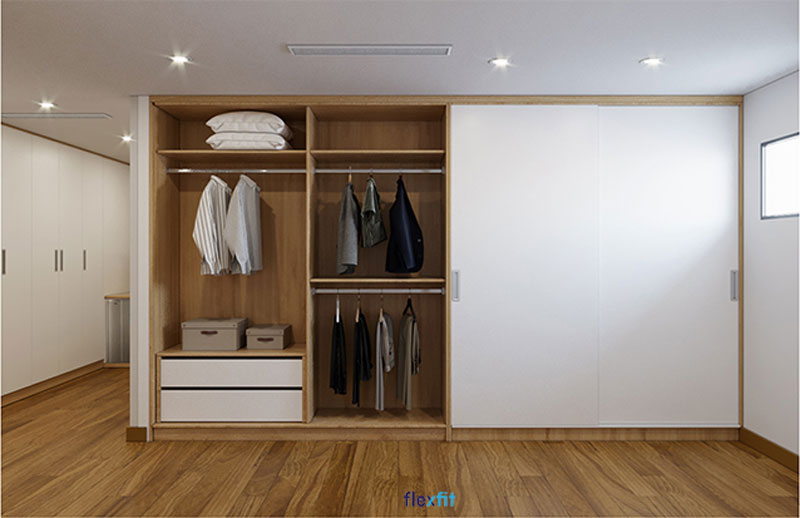 Tủ quần áo không cánh là luồng gió mới cho xu hướng nội thất hiện đại
