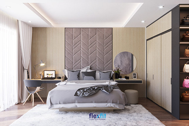 Bàn làm việc gỗ MFC phủ Melamine chống trầy xước tốt, bền màu. Bàn được thiết kế dạng gắn tường hiện đại, chắc chắn, giúp tận dụng tối đa không gian.