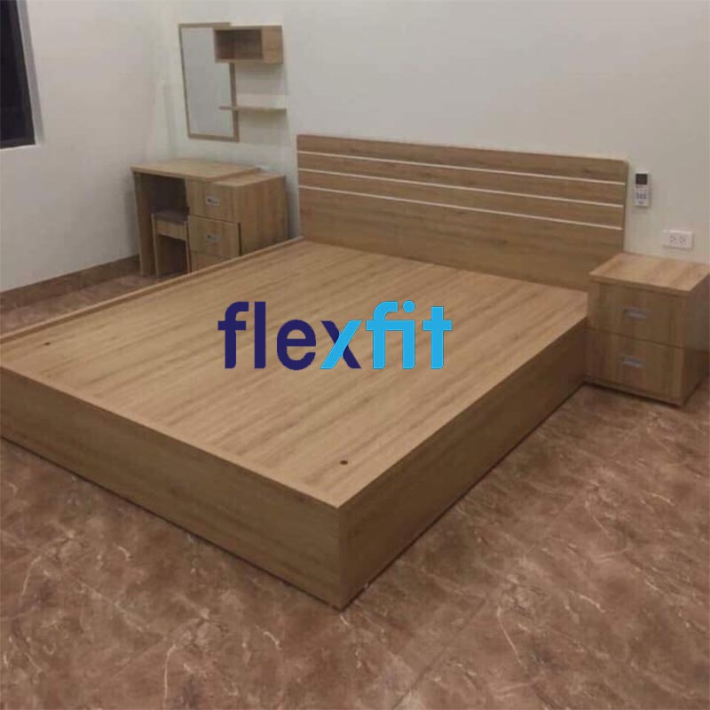 Mẫu giường bệt gỗ công nghiệp