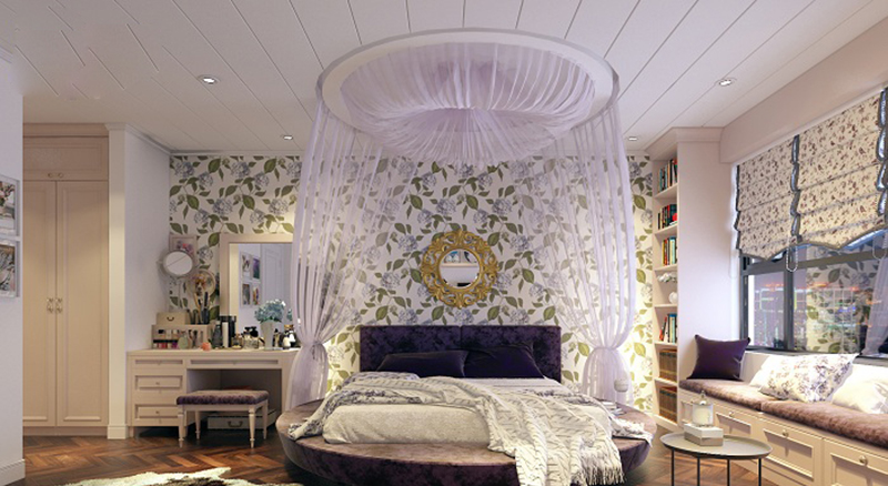 Mẫu thiết kế phòng ngủ phong cách vintage