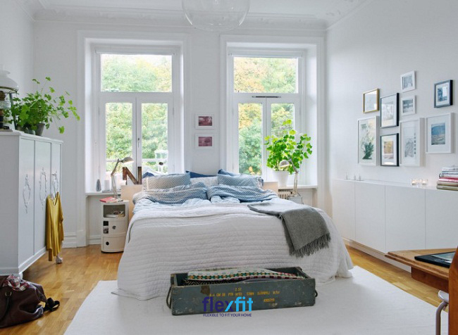 Khăn vải thường được sử dụng để decor cho chiếc giường thêm xinh
