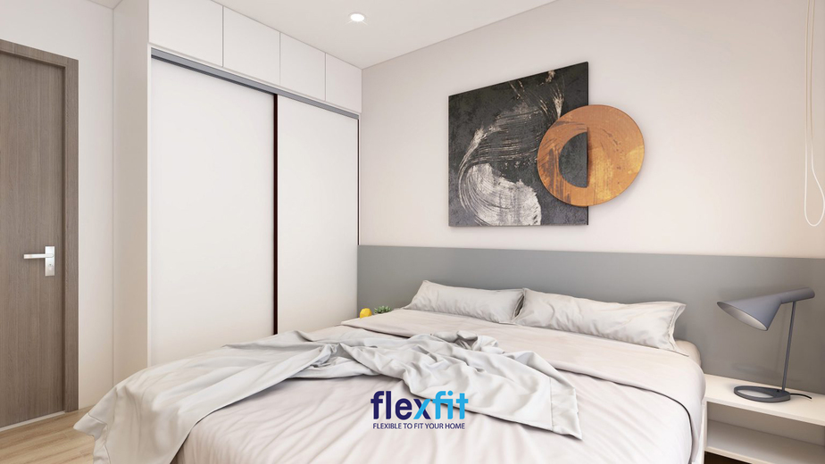 Nội thất phòng ngủ 5m được thiết kế tối giản để tối ưu diện tích