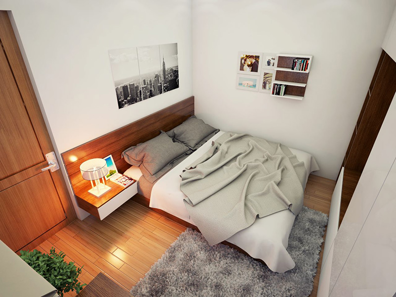 Mẫu phòng ngủ nhỏ 12m2 phong cách cổ điển