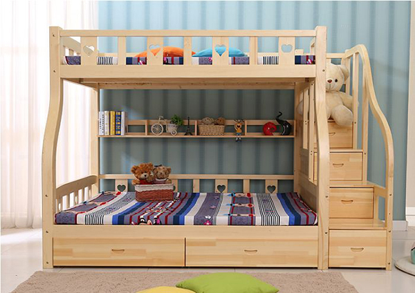 Gường ngủ 2 tầng cho bé bằng gỗ tự nhiên