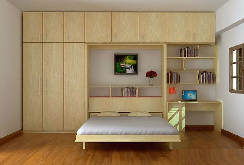 Mẫu giường âm tường gỗ công nghiệp giúp tôi ưu không gian